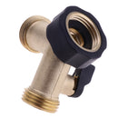 3/4'' 2 Way Double Garden Twin Tap Hose Pipe Splitter Faucet Connector Adaptor