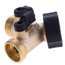 3/4'' 2 Way Double Garden Twin Tap Hose Pipe Splitter Faucet Connector Adaptor