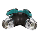 2-Way Y Water Hose Tap Connector On/Off Valve Garden Splitter Irrigation