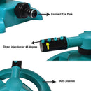Rotating Lawn Sprinkler Three Arms Sprinkler Watering Lawn Garden Irrigation