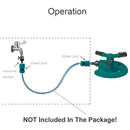 Rotating Lawn Sprinkler Three Arms Sprinkler Watering Lawn Garden Irrigation