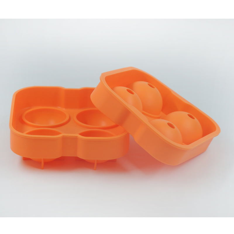 1 Piece Silicone Sphere Tray Whiskey Large Square Molds Orange
