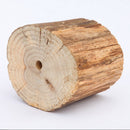 Wooden Cylinder Shape Pot Flower Succulents Planter Garden Outdoor Decor
