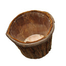 Wooden Bucket Style Pot Flower Succulents Planter Garden Outdoor Decor 15cm