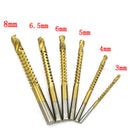 Drill Bit Saw Set HSS Steel Titanium Woodworking Wood 3/4/5/6/6.5/8mm 6pcs
