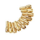 0.5-3.2mm Brass Collet Drill Chuck For Rotary Tools Electric Grinding Drill Collect Chuck Holder Pack of 10 (4.8mm Shank Dia.)