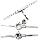 12Piece Metric Tap Wrench and Die Set M3-M12 Nut Bolt Alloy Metal Hand Tools