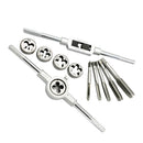 12Piece Metric Tap Wrench and Die Set M3-M12 Nut Bolt Alloy Metal Hand Tools