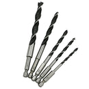 5pcs HSS Wood Drills Drill Bit Carpenter Tools High Speed Steel 4/5/6/8/10mm