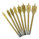 8 pieces HSS Metric 10-25mm Titanium Coated Drill Bit Woodworking Flat Drill