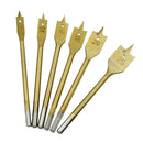 6 pieces HSS Metric 10-25mm Titanium Coated Drill Bit Woodworking Flat Drill