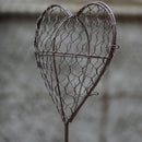 Iron Wire Heart Frame Stand Succulent Pot Metal Hanging Planter Plant Holder