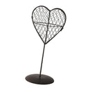 Iron Wire Heart Frame Stand Succulent Pot Metal Hanging Planter Plant Holder