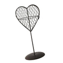 Iron Wire Heart Frame Stand Succulent Pot Metal Hanging Planter Plant Holder