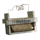 Square Iron Linen Decorative Flower Pot Succulent Planter Plant Holder