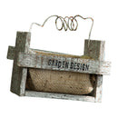 Square Iron Linen Decorative Flower Pot Succulent Planter Plant Holder