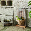 Square Iron Linen Decorative Flower Pot Succulent Planter Plant Holder