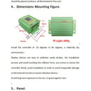 MPPT Solar Charge Controller Battery Regulator Solar Panel Regulator 11.7cm LCD color display