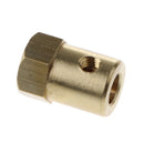 Diameter 0.24inch Brass Flexible Couplings Hexagon Coupler For Robots Toy Car Model Making