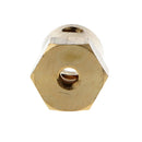 Diameter 0.24inch Brass Flexible Couplings Hexagon Coupler For Robots Toy Car Model Making