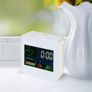 TS-S61 Multi-functional Colorful LCD Indoor Thermometer Hygrometer Clock