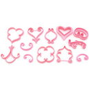 12 Piece Fondant Flower Pattern Mould Cake Decorating Bake Mold Cutter Tool