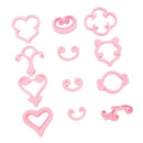 12 Piece Fondant Flower Pattern Mould Cake Decorating Bake Mold Cutter Tool