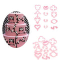 12 Piece Fondant Flower Pattern Mould Cake Decorating Bake Mold Cutter Tool