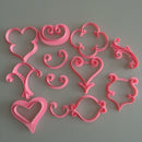 12 Piece Fondant Flower Pattern Mould Cake Decorating Bake Mold Cutter Tool