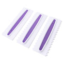 3 Piece Cake Icing Comb Plastic Sugar Craft Cream Scrapers Baking Tool