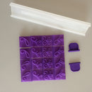 19 Piece Fondant Flower Vine Pattern Mould Cake Decorating Mold Cutter