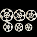 6pcs Plastic Fondant Rose Mold Cake Decorating Mould Kitchen Supply 5-10cm