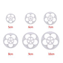 6pcs Plastic Fondant Rose Mold Cake Decorating Mould Kitchen Supply 5-10cm