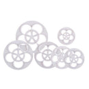 6pcs Plastic Fondant Rose Mold Cake Decorating Mould Kitchen Supply 5-10cm