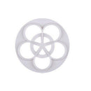 6pcs Plastic Fondant Rose Mold Cake Decorating Mould Kitchen Supply 5-10cm