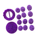 14 Piece Plastic Cupcake Heart Theme Mould Cake Paste Decorating Mold Cutter