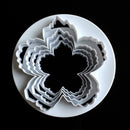 4pcs Cookies Cutter Paste Peony Mold Pastry Tool Biscuit Baking Cake Topper