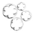4pcs Cookies Cutter Paste Peony Mold Pastry Tool Biscuit Baking Cake Topper