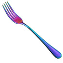 COLORFUL STAINLESS STEEL MODERN DESIGN TABLE DINNER STEAK FORK HOME CUTLERY