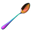 Stainless Steel Cutlery Dining Table Dinner Soup Spoon Tableware Colorful