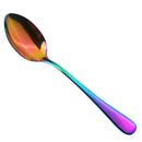 Stainless Steel Cutlery Dining Table Dinner Soup Spoon Tableware Colorful