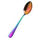Stainless Steel Cutlery Dining Table Dinner Soup Spoon Tableware Colorful