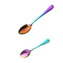 Stainless Steel Cutlery Dining Table Dinner Soup Spoon Tableware Colorful
