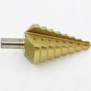 12mm Shank Titanium HSS Large Step Cone Drill Bit Hole Cutter Tool 10-45mm