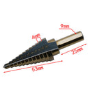 3Pieces Large Cone High Speed Steel Step Hole Cutting Drill Bit Set Cutter