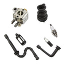 7 pieces Total Parts Carburetor & Intake Manifold Oil Fuel Line Fuel Filter