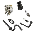 7 pieces Total Parts Carburetor & Intake Manifold Oil Fuel Line Fuel Filter
