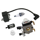Carburetor Ignition Coil Parts Fuel Filter For STIHL FS75 FS80 FS85 Chainsaw