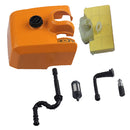 Air Filter + Filter Cover + Fuel / Oil Line Filter For STIHL MS290 Chainsaw