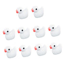 10pc/ Set Duck Miniature Kids Children Small Duck Toy Resin Model Bonsai Pot